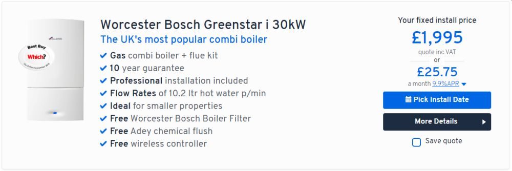 HEATABLE Worcester Bosch Greenstar i 30kW