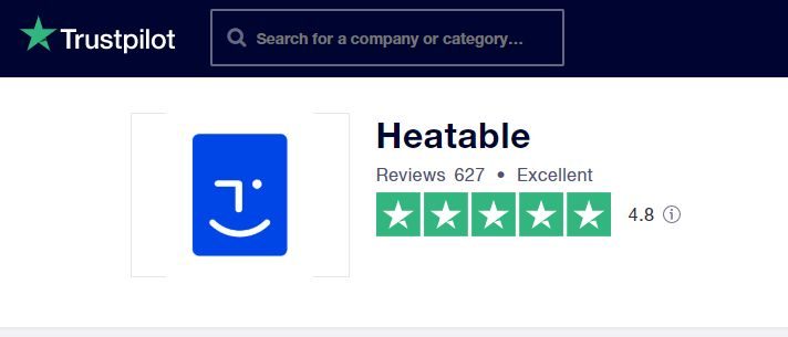 Heatable TrustPilot Reviews