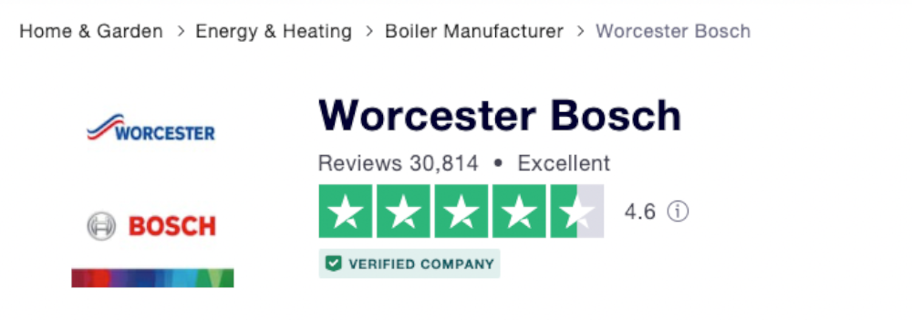 Worcester Bosch Trustpilot Reviews