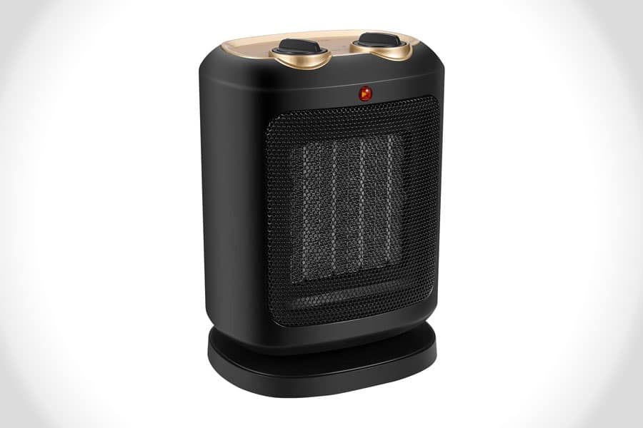 COMLIFE PTC 900W/1800W Ceramic Space Heater - Electric Mini Personal Heater