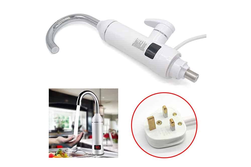 Rayinblue Electric Hot Water Faucet Kitchen Tap with Instant Water Heating