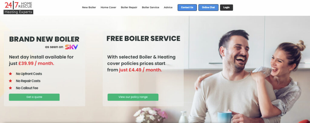 24/7 Home Rescue Boiler & Heating Cover Service (REVIEW)