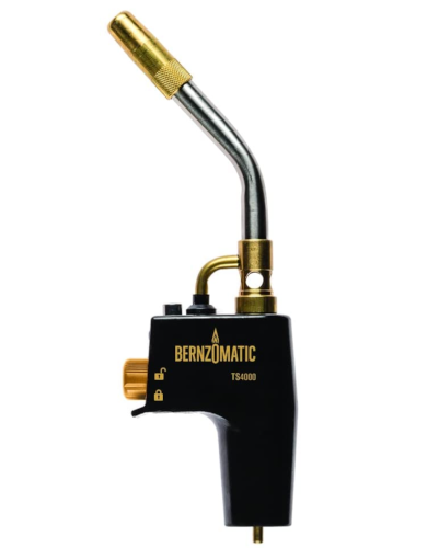 Multi Purpose Mapp & Propane Torch Built-In Ignition Includes 3 Flow Regulator & Flame Lock Nozzles/Tips 