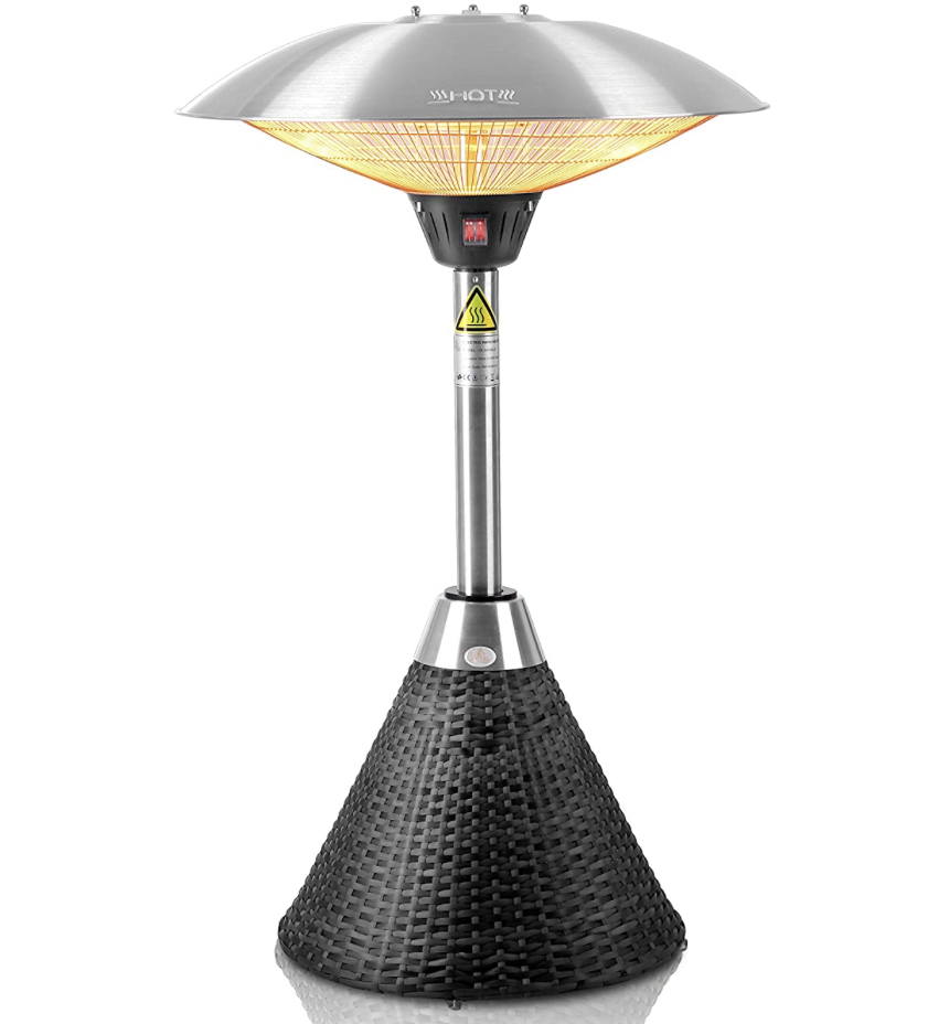 Firefly table top electric patio heater