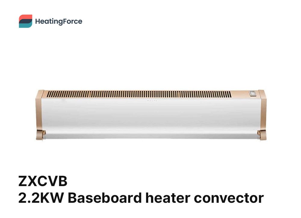 Convector calefactor de zócalo eléctrico ZXCVB 2200W