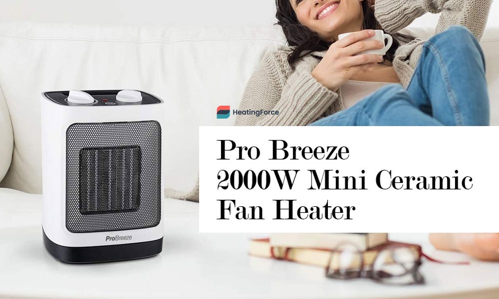Mini calentador de ventilador de cerámica Pro Breeze® 2000W