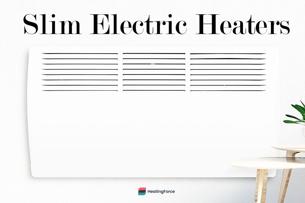 Slim electric heater