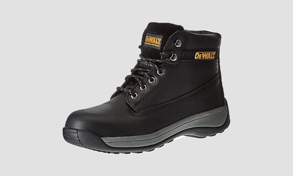 DEWALT Apprentice Mens SB Leather Safety Steel Toe Lace Up Boots
