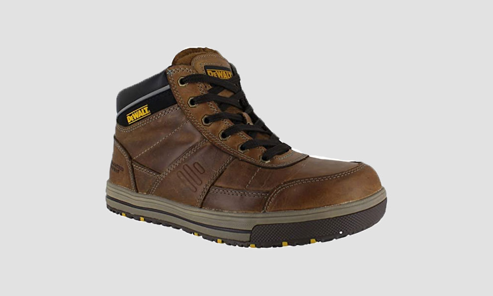 DEWALT Camden Mens Leather SB Steel Toe Lace Up Work Boots