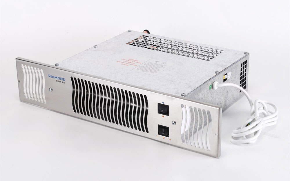 Bidex Diamond 500 Central Heating Kitchen Plinth Heater with White Grille (Under Cupboard Heater)