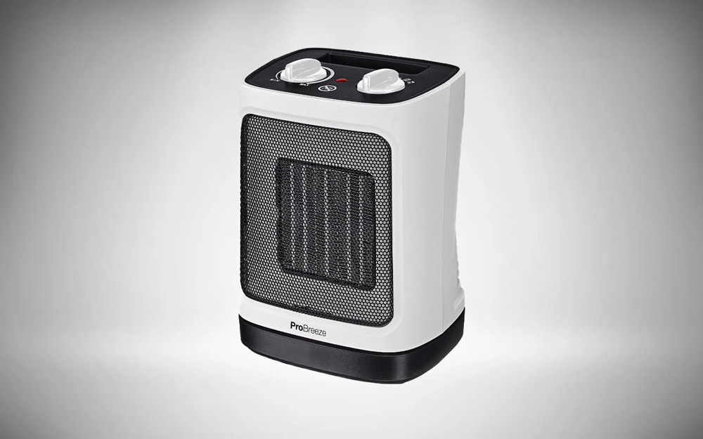 Pro Breeze® 2000W Mini Ceramic Fan Heater - Automatic Oscillation