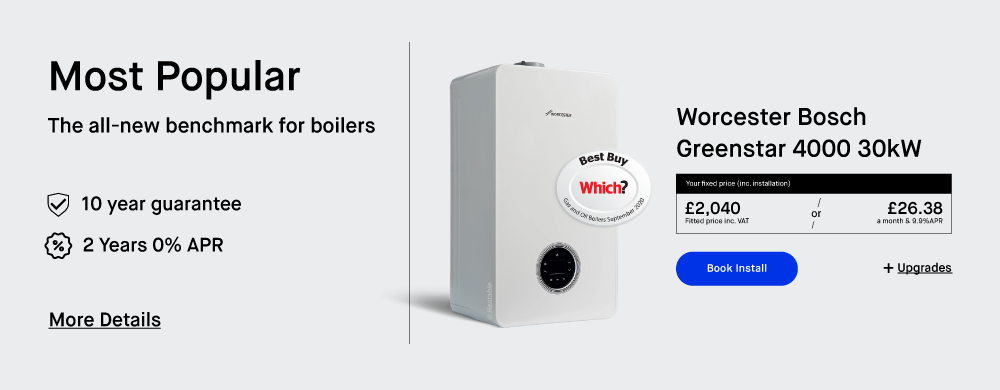 Worcester Bosch 10-year warranty boiler