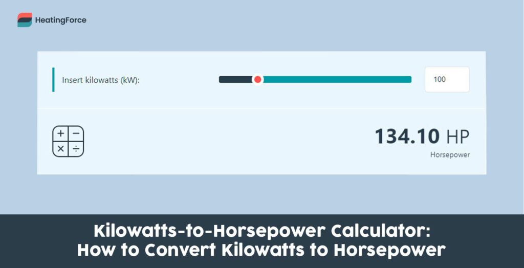 Kilowatts-to-Horsepower Calculator